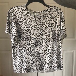 Soft Leapord Print Tee